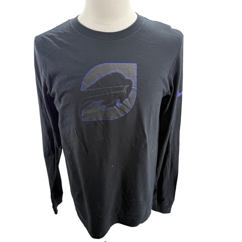 Nike NFL Buffalo‎ Bills Long Sleeve Tee Shirt Mens Small Black NEW
